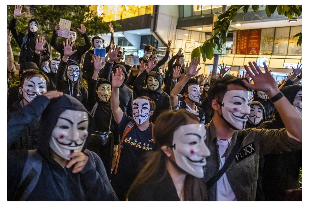 Guy Fawkes V for Vendetta Anonymous Custom Hand Painted Rusted Metal Mask  Occupy Protest 