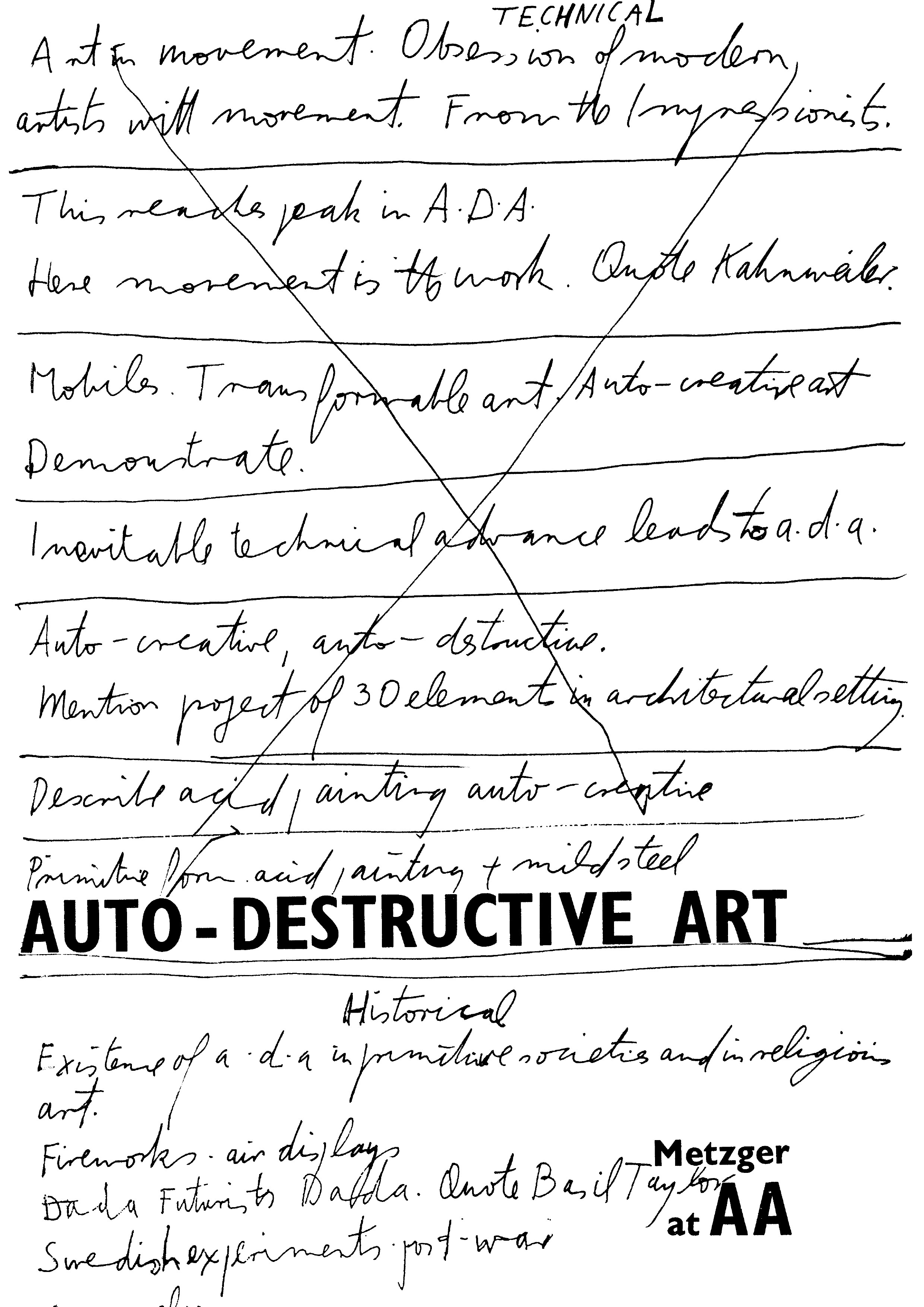 BOOK CLUB: AUTO-DESTRUCTIVE ART